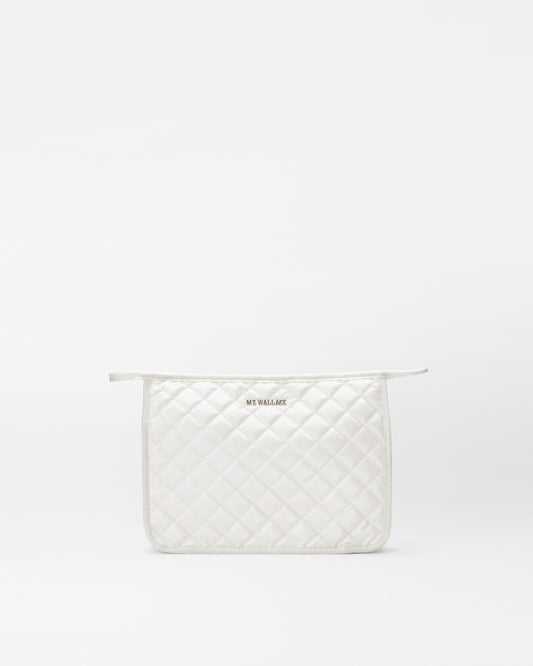 Pearl Metallic Personalized Metro Clutch