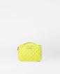 Acid Yellow Small Zip Round Cosmetic