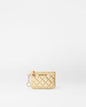 Light Gold Pearl Metallic Flat Metro Key Pouch