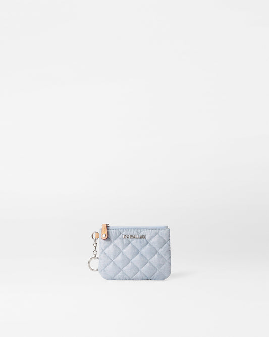 Chambray Flat Metro Key Pouch