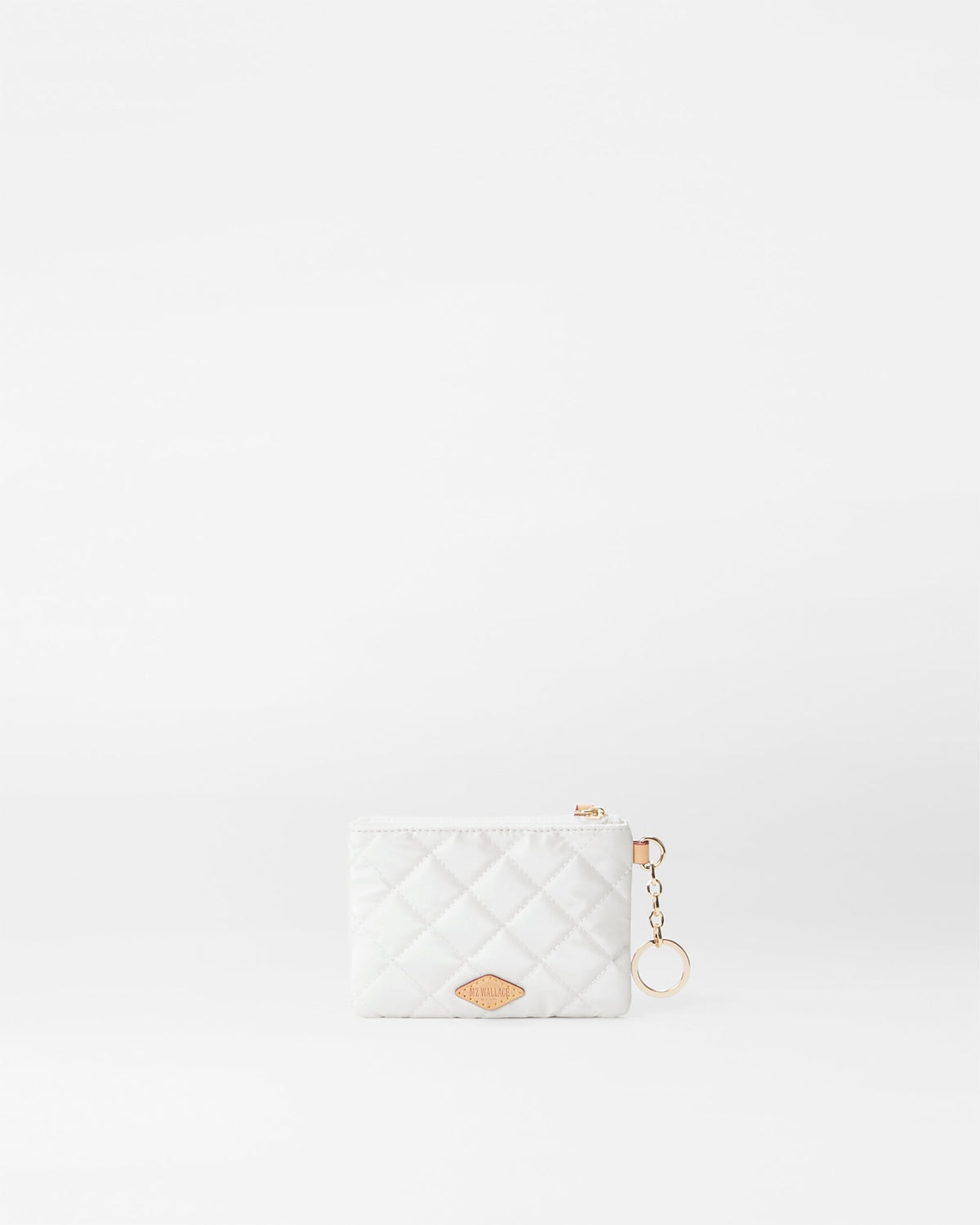 Pearl Metallic Flat Metro Key Pouch