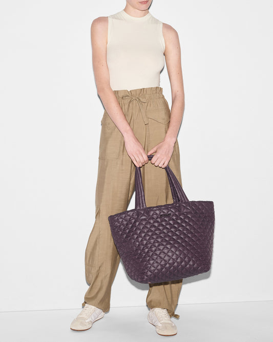 Raisin Medium Metro Tote Deluxe