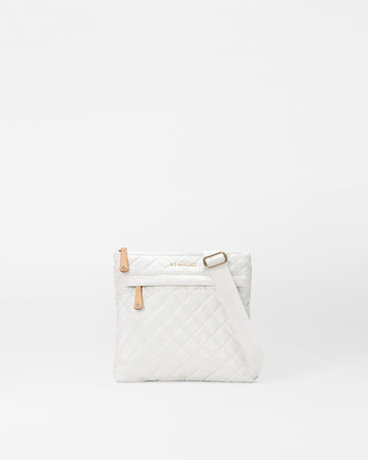 Pearl Metallic Metro Flat Crossbody