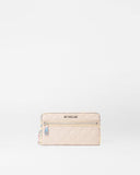 Mushroom/Pink Opal Leather Crosby Long Wallet