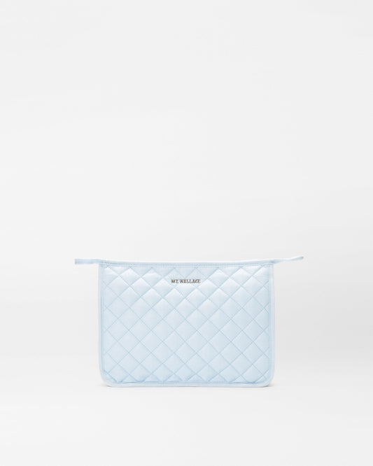 Crystal Blue Personalized Metro Clutch