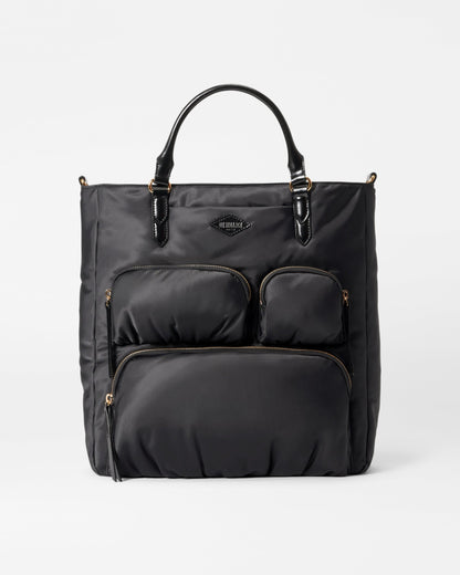 Black Large Chelsea Top Handle Tote