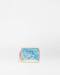 Pink Opal Leather Small Zip Round Wallet