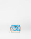 Pink Opal Leather Small Zip Round Wallet