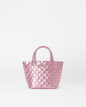 Rose Metallic Leather Micro Metro Tote Deluxe