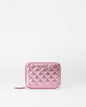 Rose Metallic Leather Passport Organizer