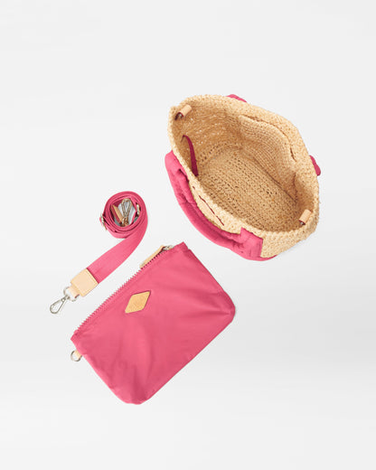 Raffia/Zinnia Mini Raffia Tote