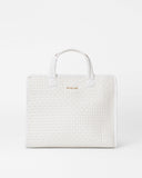 Pearl Metallic Medium Woven Box Tote