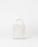 Pearl Metallic Micro Woven Box Tote