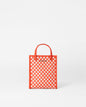 Sandshell/Poppy Woven Micro Woven Box Tote