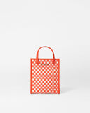 Sandshell/Poppy Woven Micro Woven Box Tote