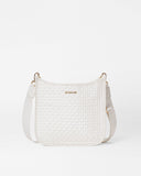 Pearl Metallic Woven Box Crossbody