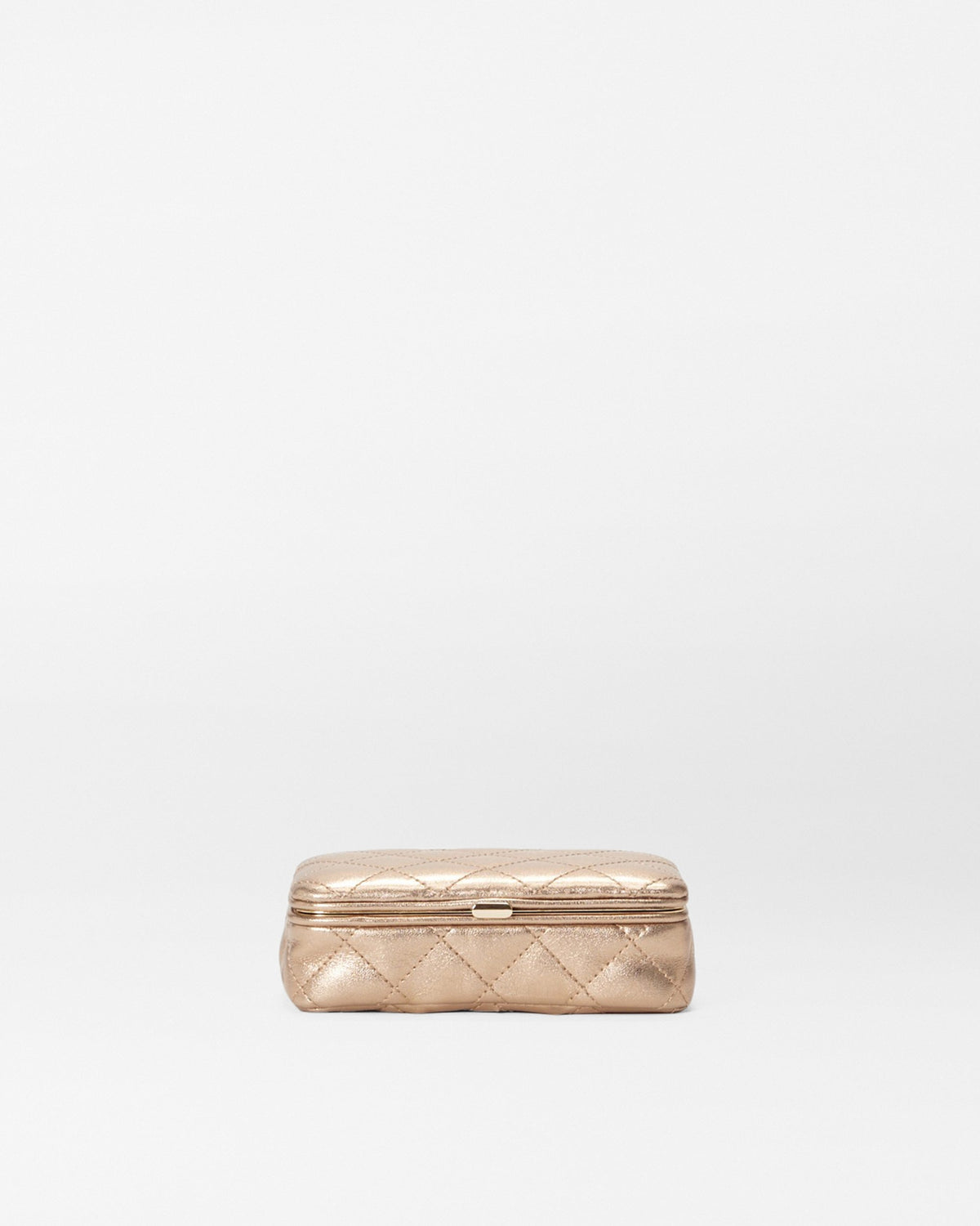 Honey Metallic Leather Retro Frame Case