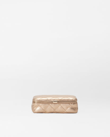 Honey Metallic Leather Retro Frame Case