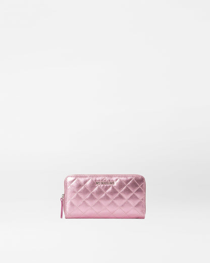 Rosa Leather Long Zip Round Wallet