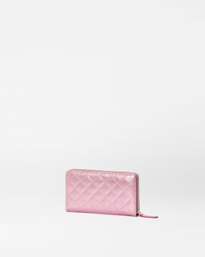 Rosa Leather Long Zip Round Wallet