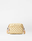 Light Gold Pearl Metallic Small Metro Camera Bag