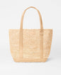 Raffia/Camel Medium Raffia Tote